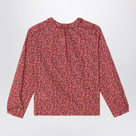 Bonpoint Kids' Gentle Blouse In Red Liberty Fabric