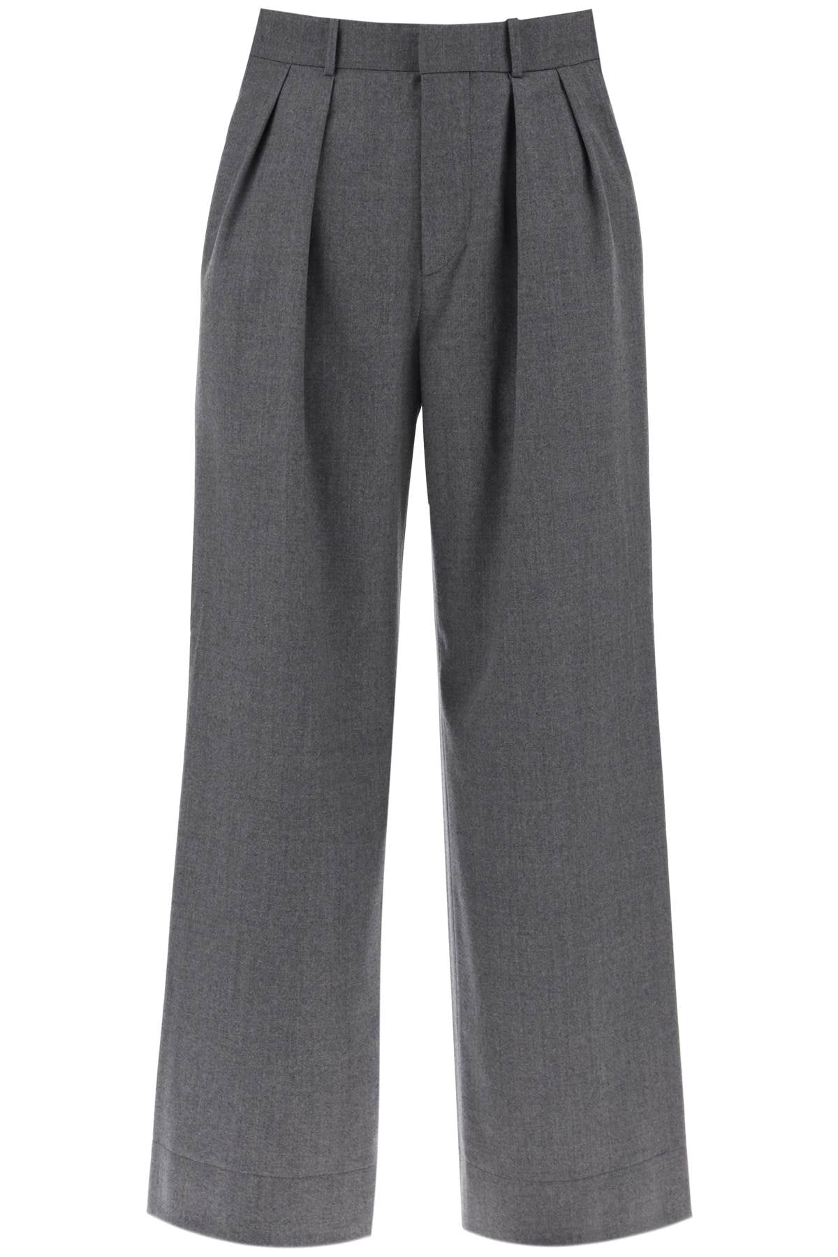 Wardrobe.Nyc Wide Leg Flannel Trousers