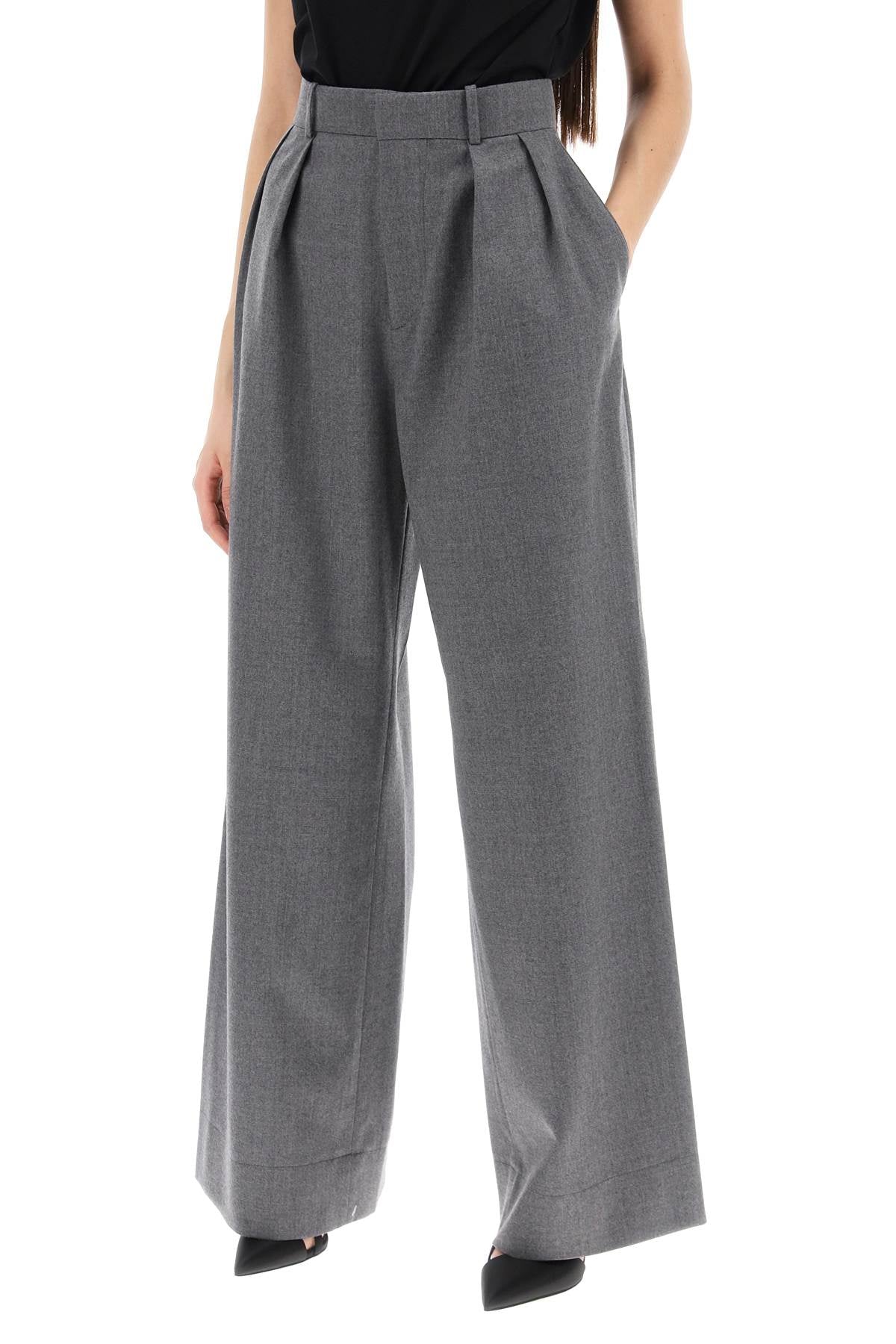 Wardrobe.Nyc Wide Leg Flannel Trousers