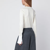 DARKPARK Ivory Nora Jumper With Shirt Cuffs
