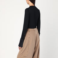 DARKPARK Nora Black Sweater With Shirt Cuffs