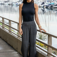 KiraGrace PORTOFINO TRAVEL PANT: WOODBLOCK