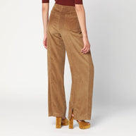 ETRO Brown Velvet Palazzo Pants