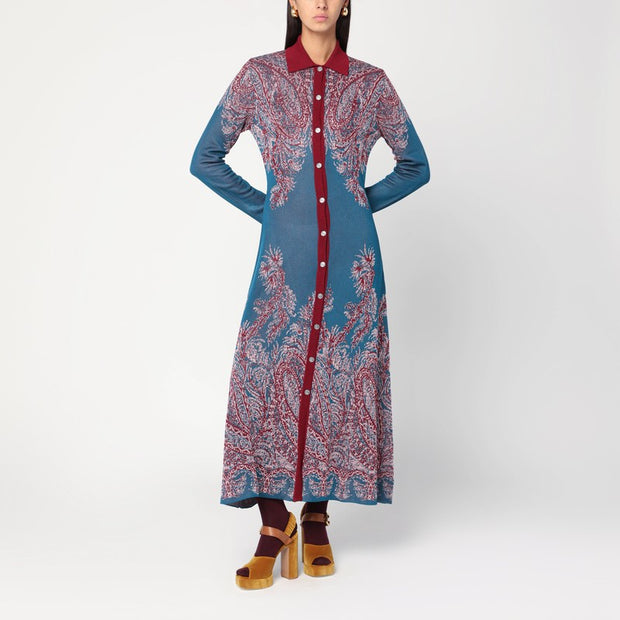 ETRO Multicolored Cardigan Long Dress