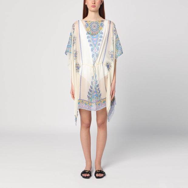 ETRO Short Printed Silk Caftan