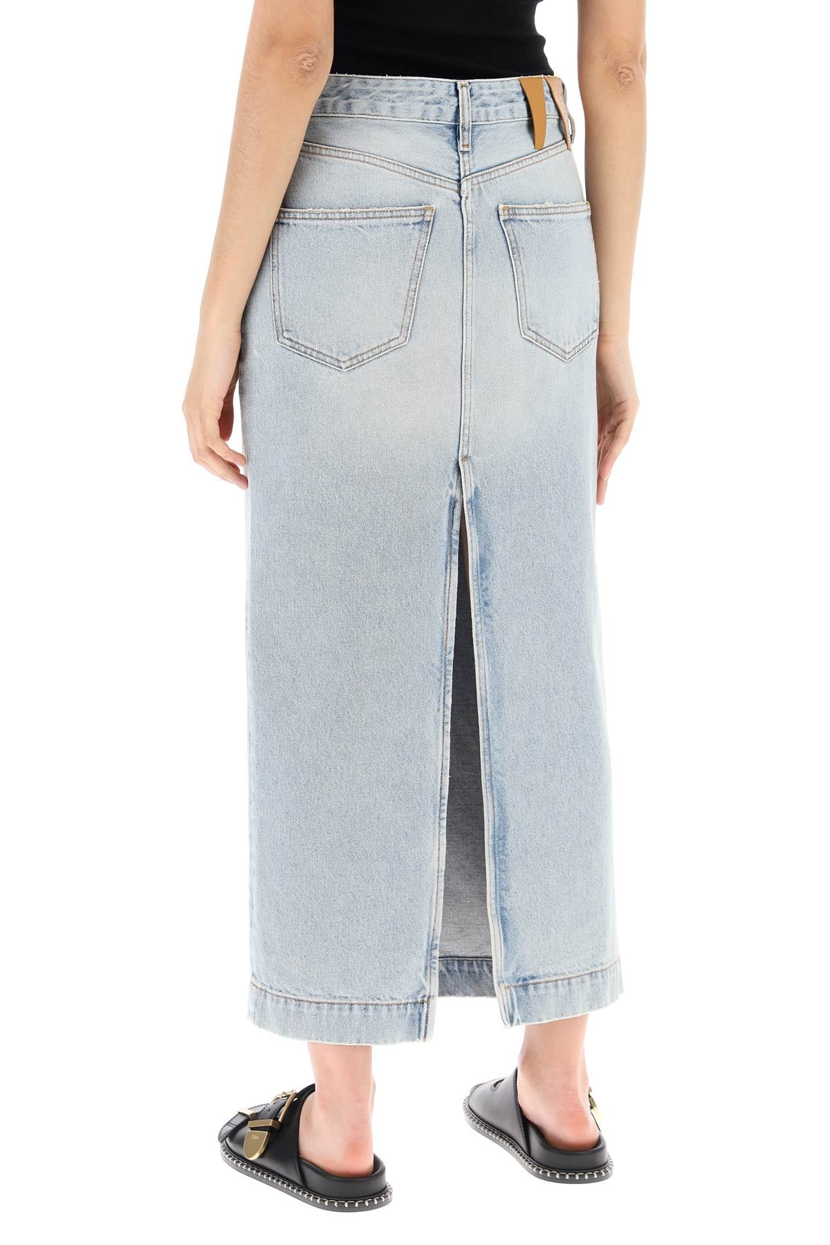 Darkpark Erika Denim Midi Skirt