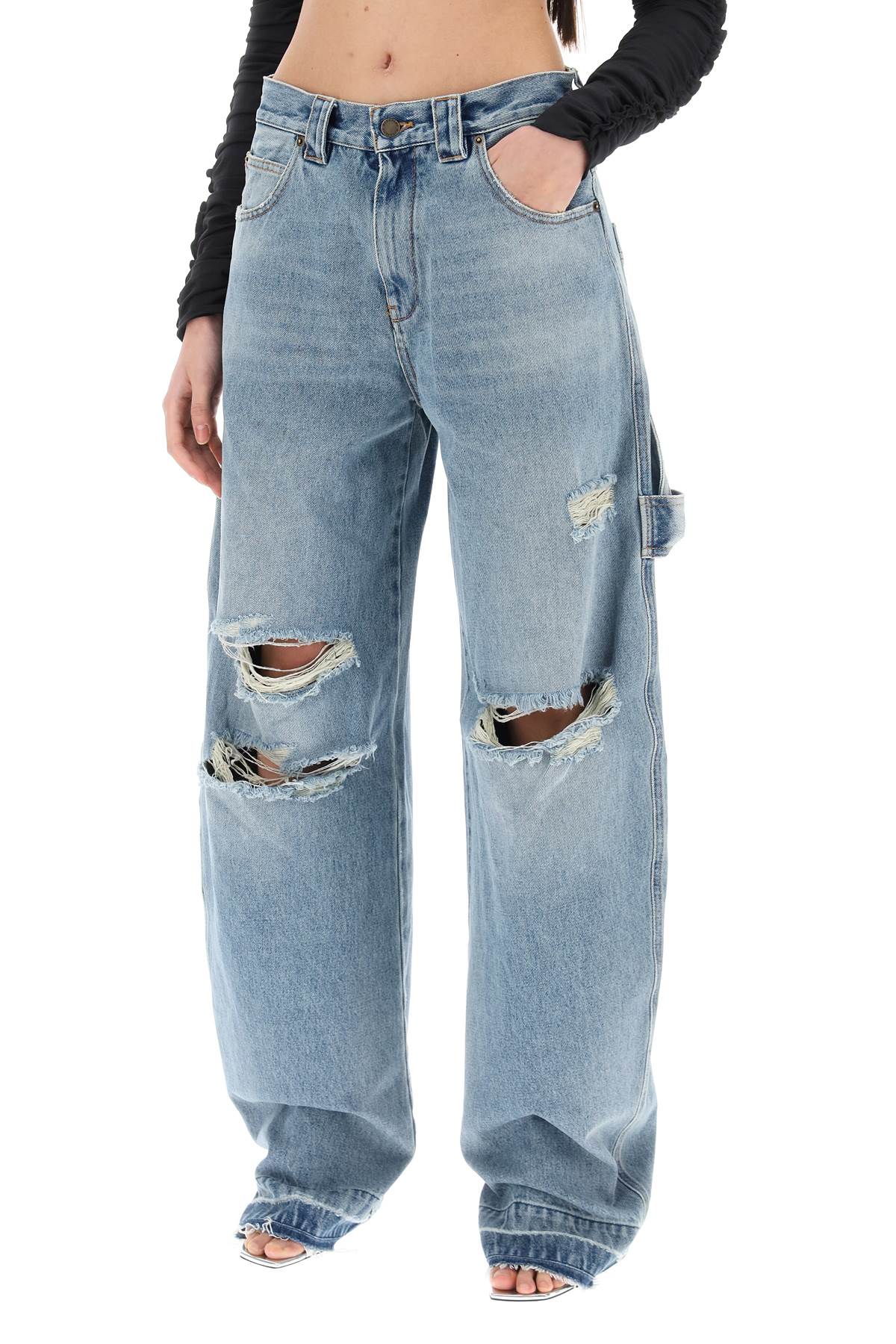 Darkpark Audrey Cargo Jeans With Rips