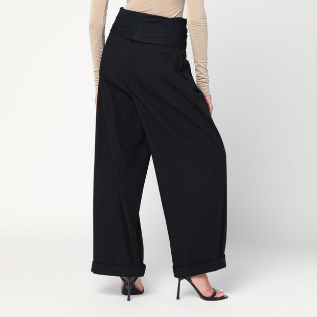 DARKPARK Wendy Black Trousers With Elastic Waist
