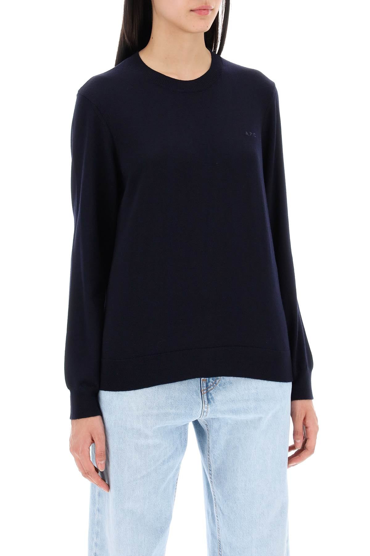 A.P.C. Wool Crewneck Pullover Sweater