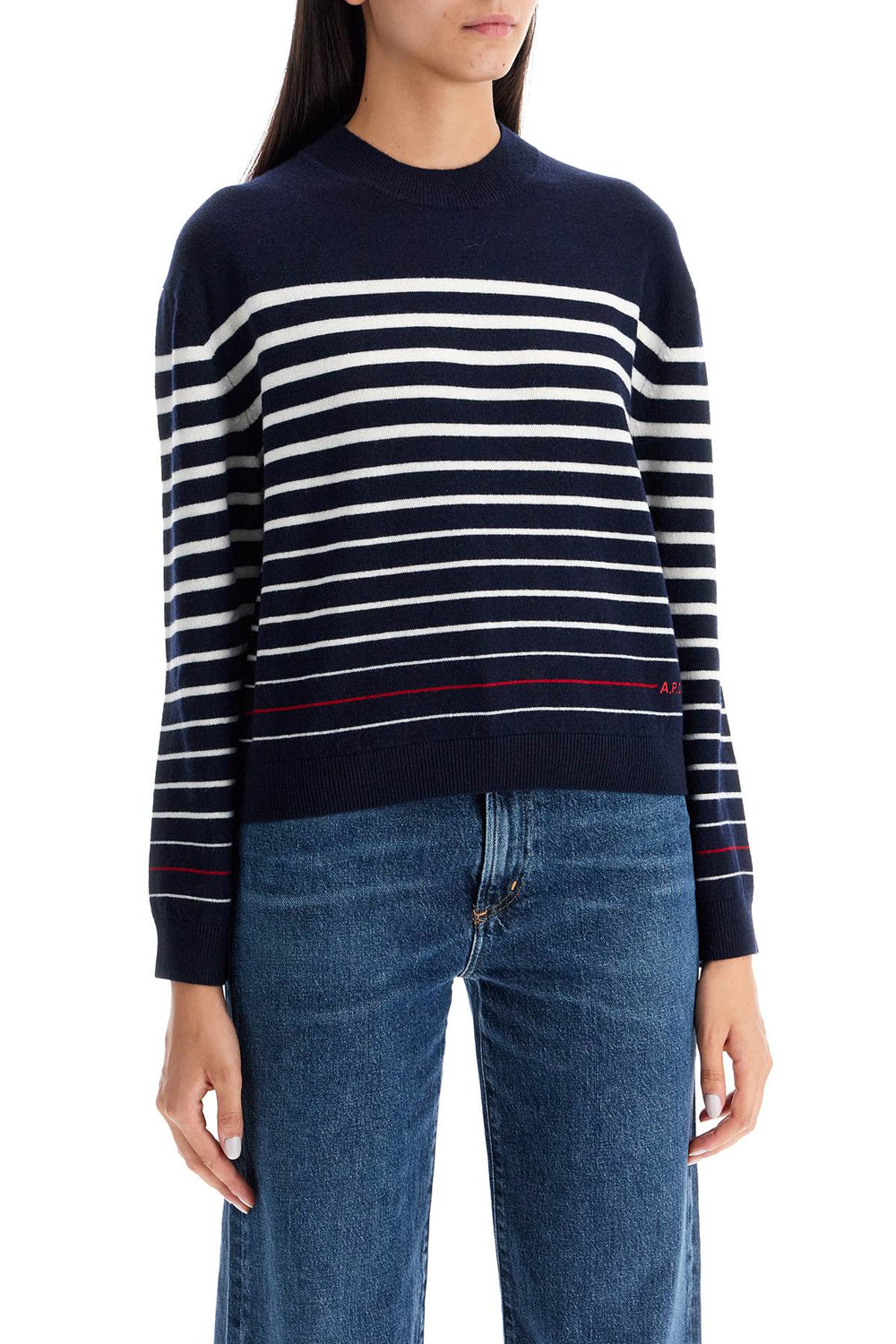 A.P.C. Striped Wool Billie Pullover Sweater