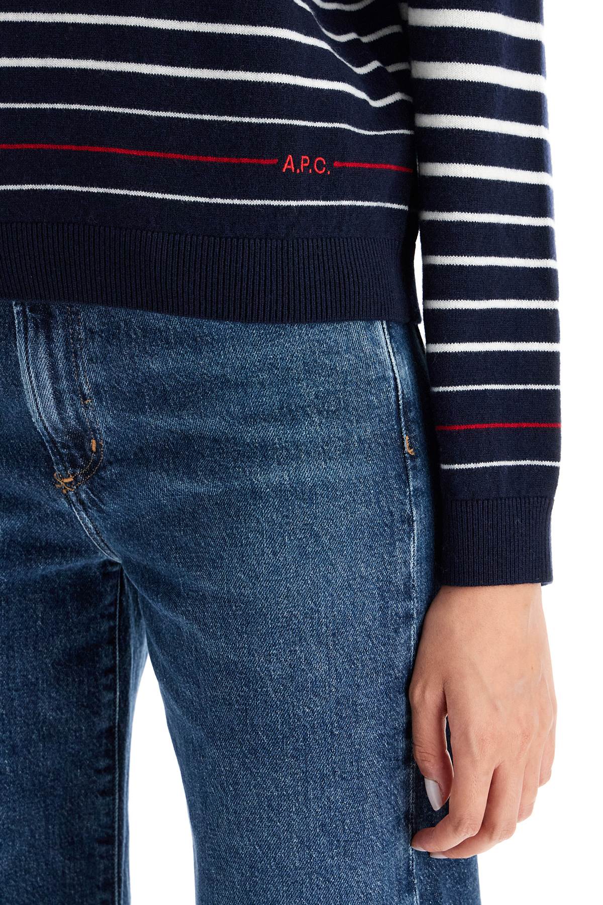 A.P.C. Striped Wool Billie Pullover Sweater