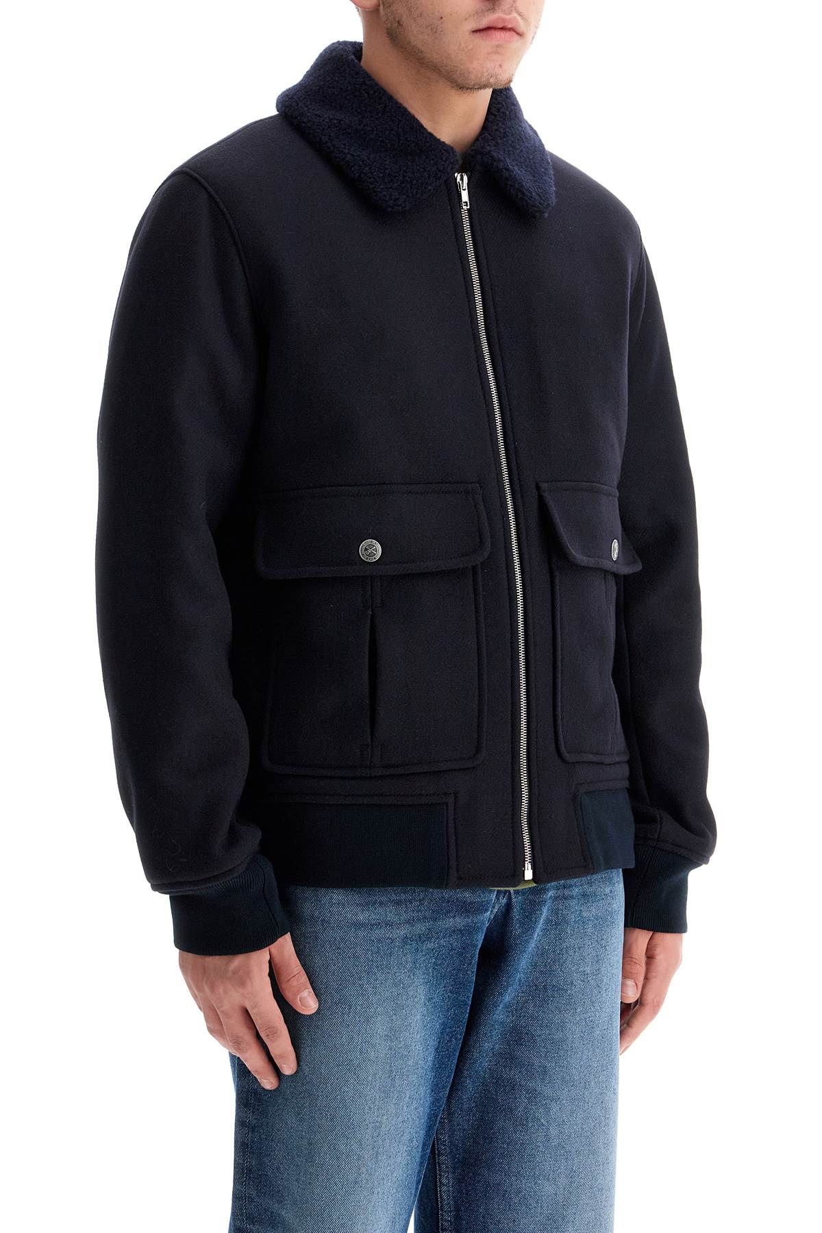 A.P.C. Benetton Wool Blend Blouson Jacket