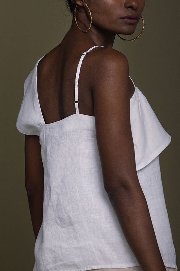 Wandering Wave Shirt In White