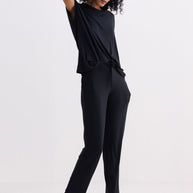 Reistor Relaxed Tee Set in Black
