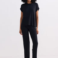 Reistor Relaxed Tee Set in Black