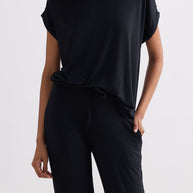 Reistor Relaxed Tee Set in Black