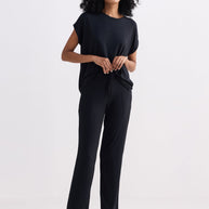 Reistor Relaxed Tee Set in Black