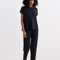 Reistor Relaxed Tee Set in Black