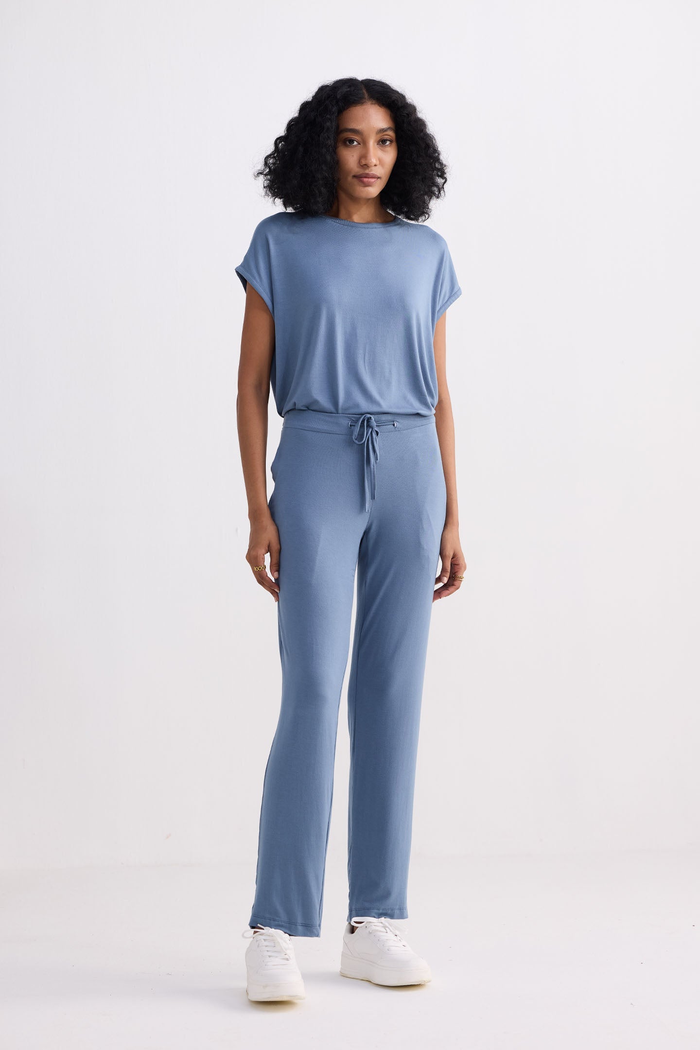 Reistor Wide Leg Pant in Blue