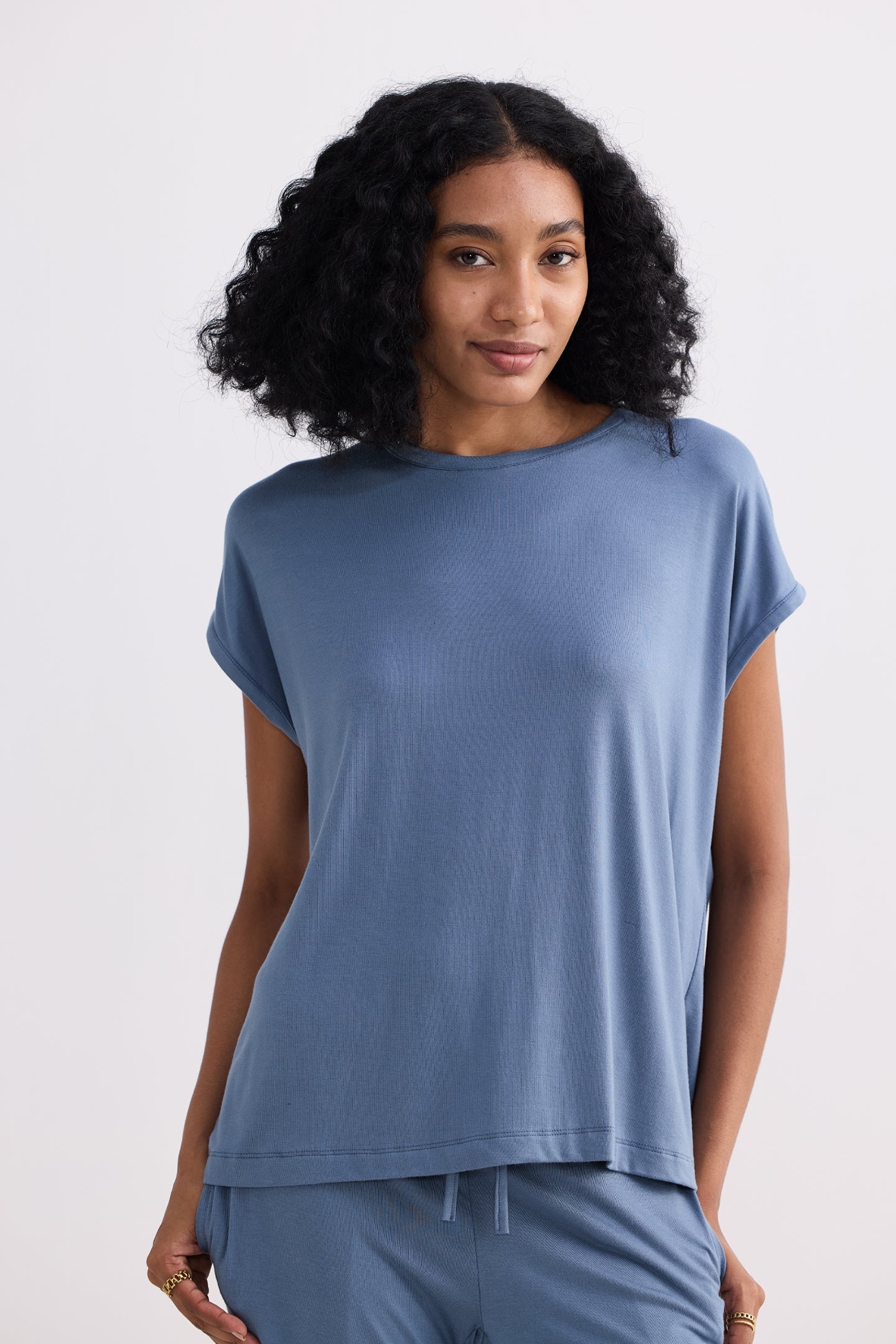 Reistor Relaxed Tee Set in Blue