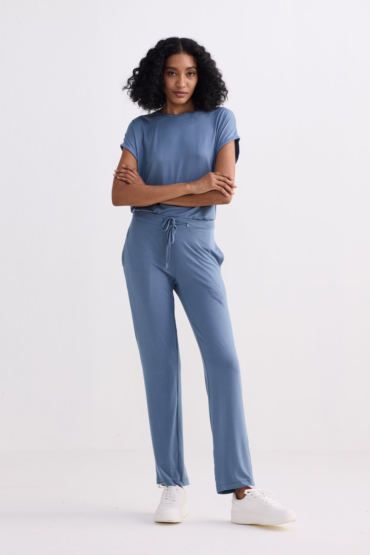 Reistor Relaxed Tee Set in Blue