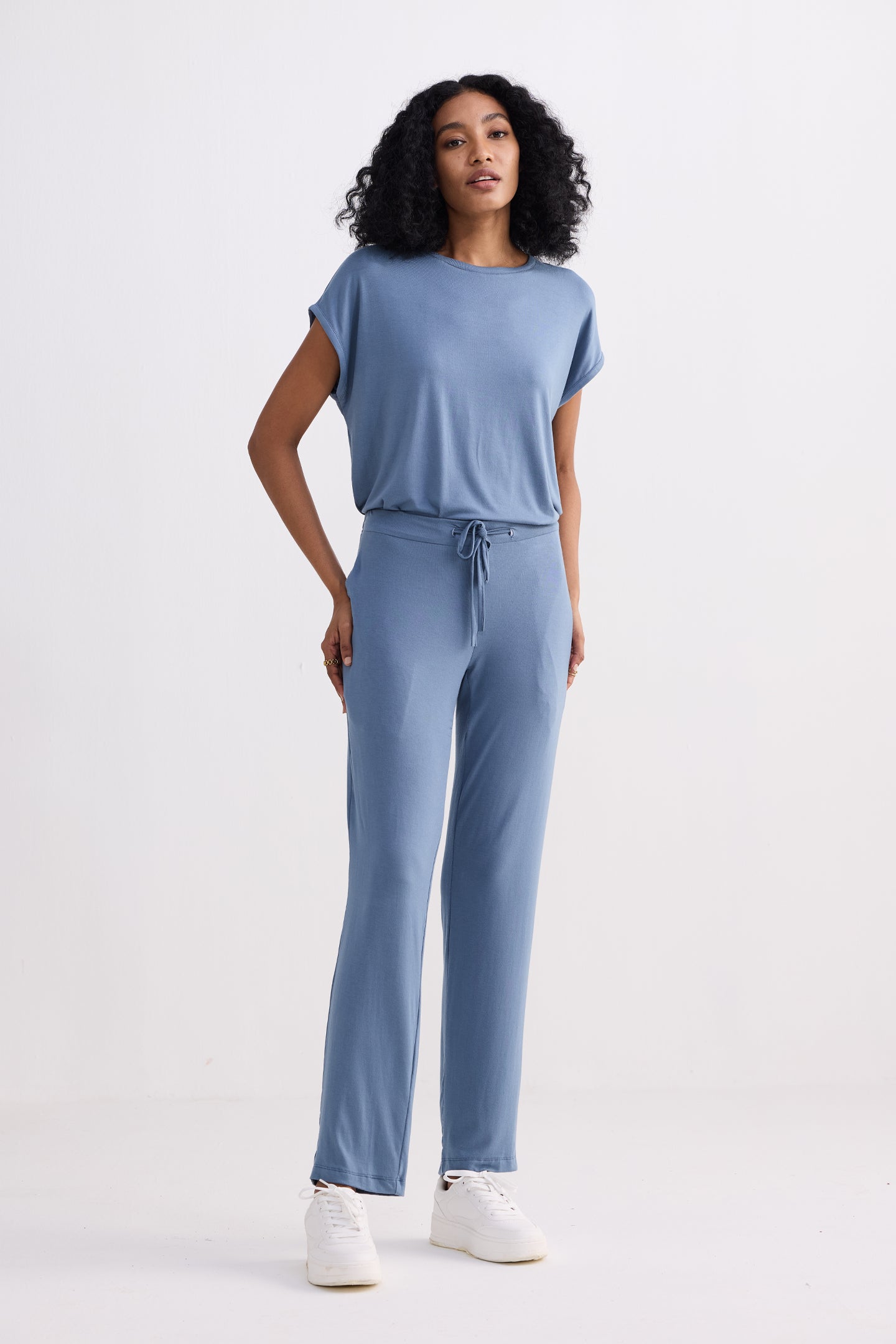 Reistor Relaxed Tee Set in Blue