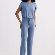 Reistor Wide Leg Pant in Blue