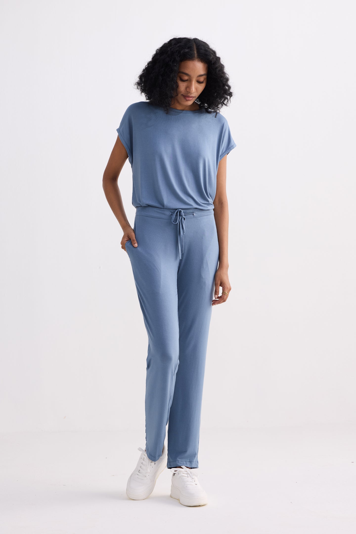 Reistor Relaxed Tee Set in Blue