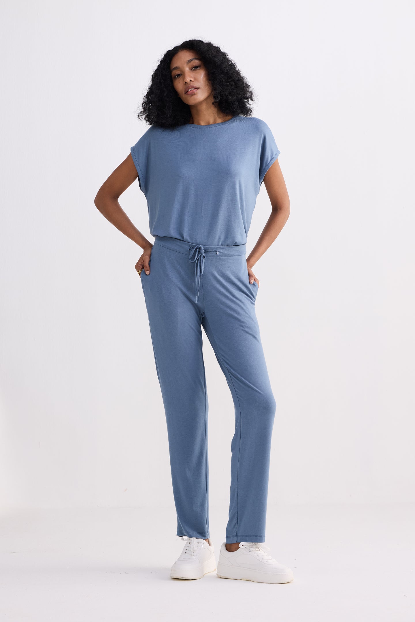 Reistor Relaxed Tee Set in Blue