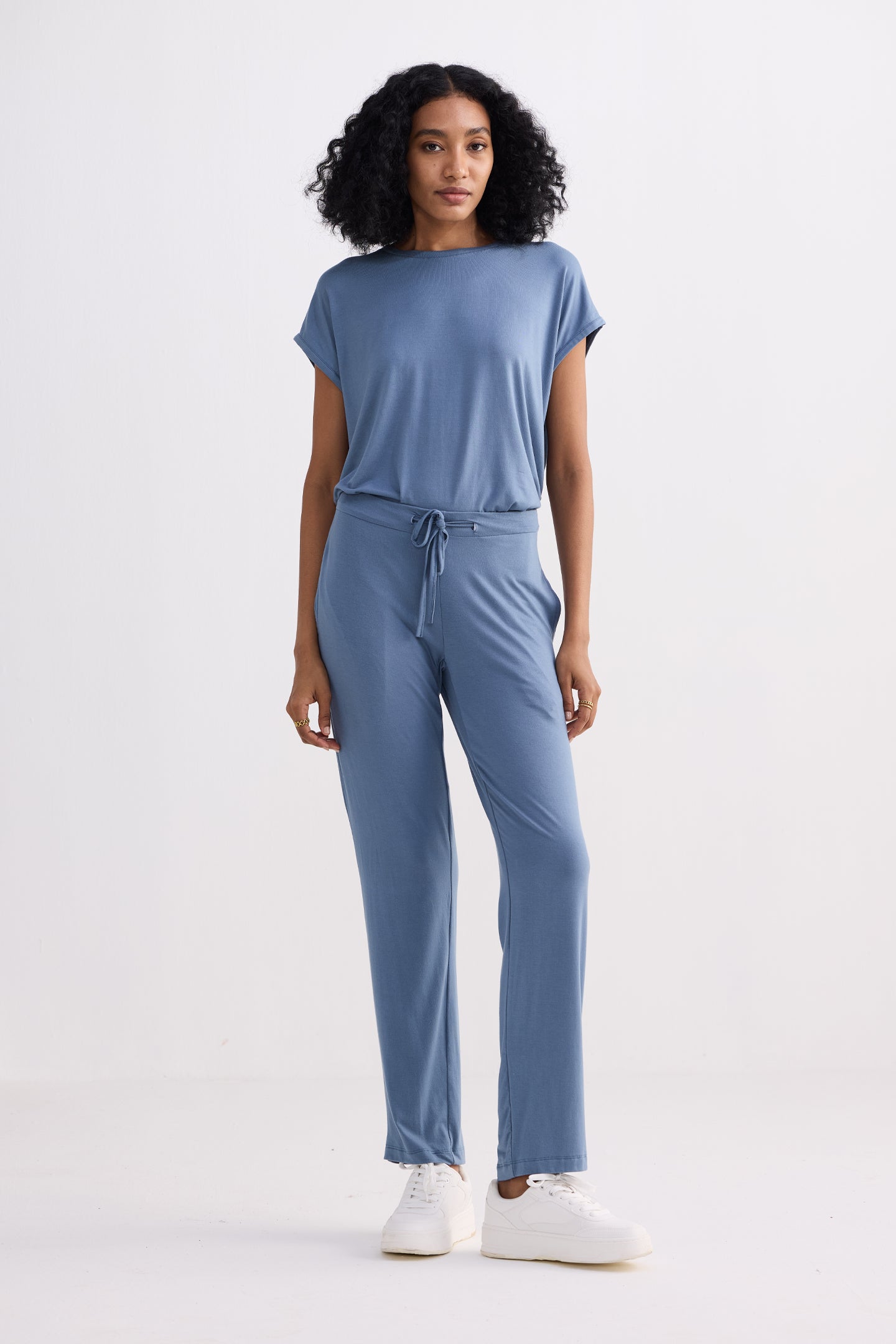 Reistor Relaxed Tee Set in Blue