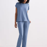 Reistor Wide Leg Pant in Blue