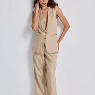 Reistor Sleeveless Hemp Jacket Set