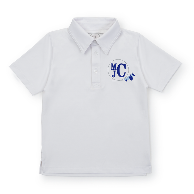 Will Boys' Performance Polo by LH Sport - White