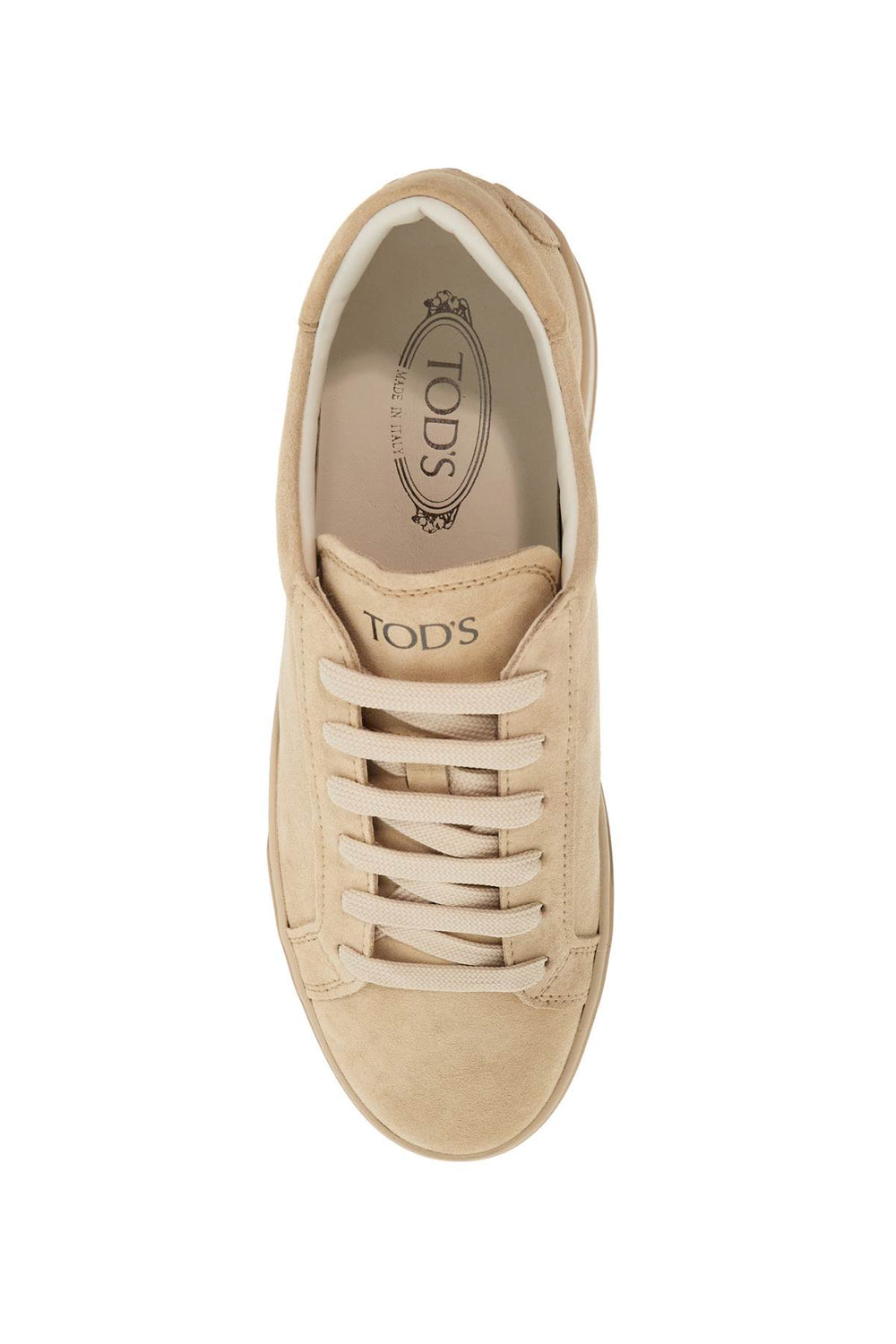 Tod'S Cassetta 04l Natural Light Lace-up Sneakers