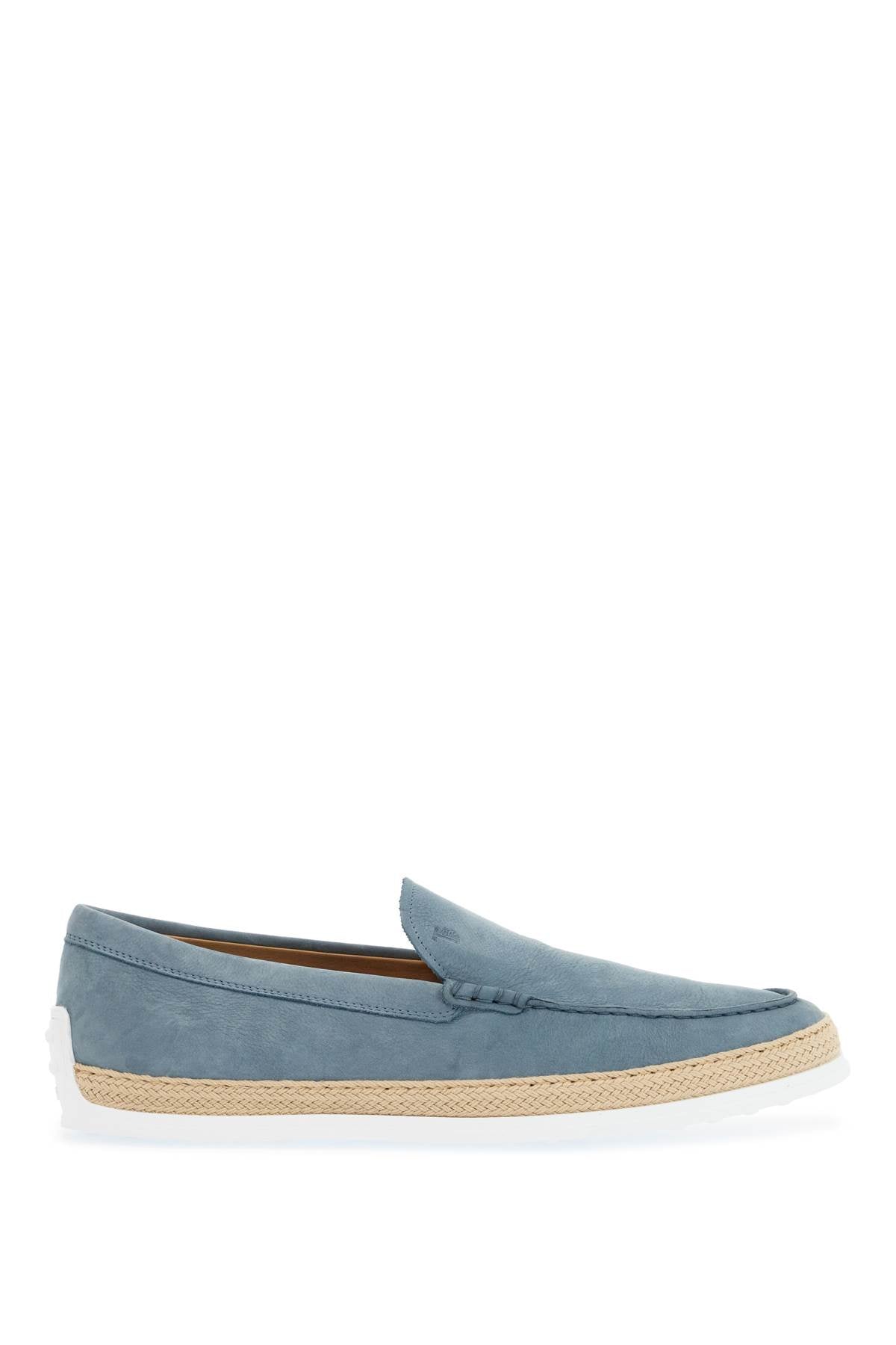 Tod'S Light Blue Calfskin Loafers