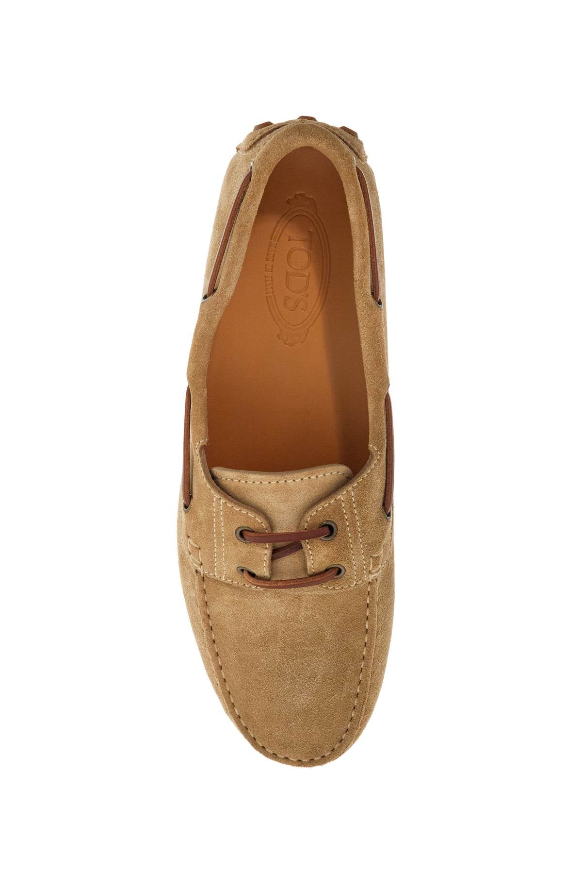 Tod'S Suede Biscuit Leather Loafers