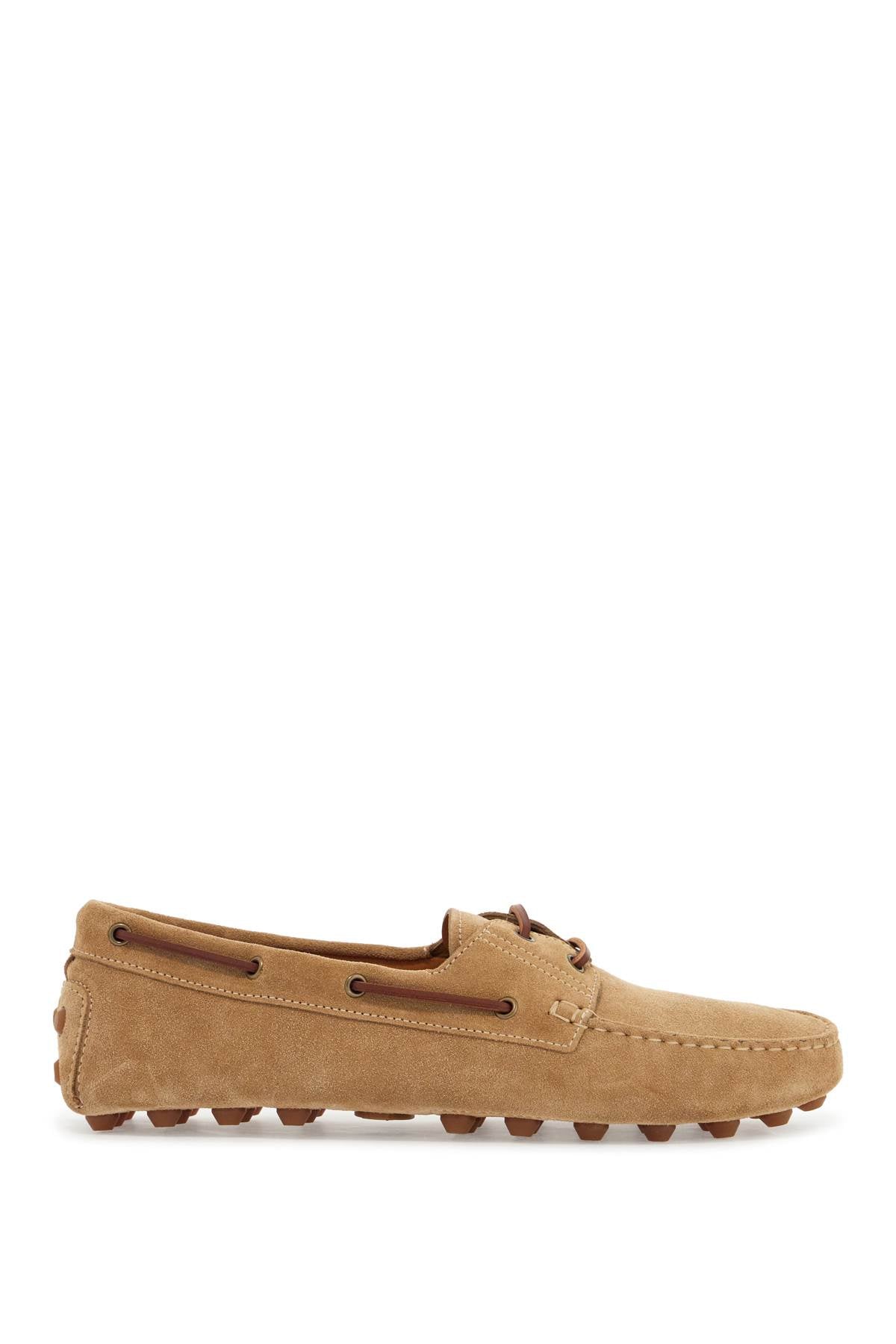 Tod'S Suede Biscuit Leather Loafers