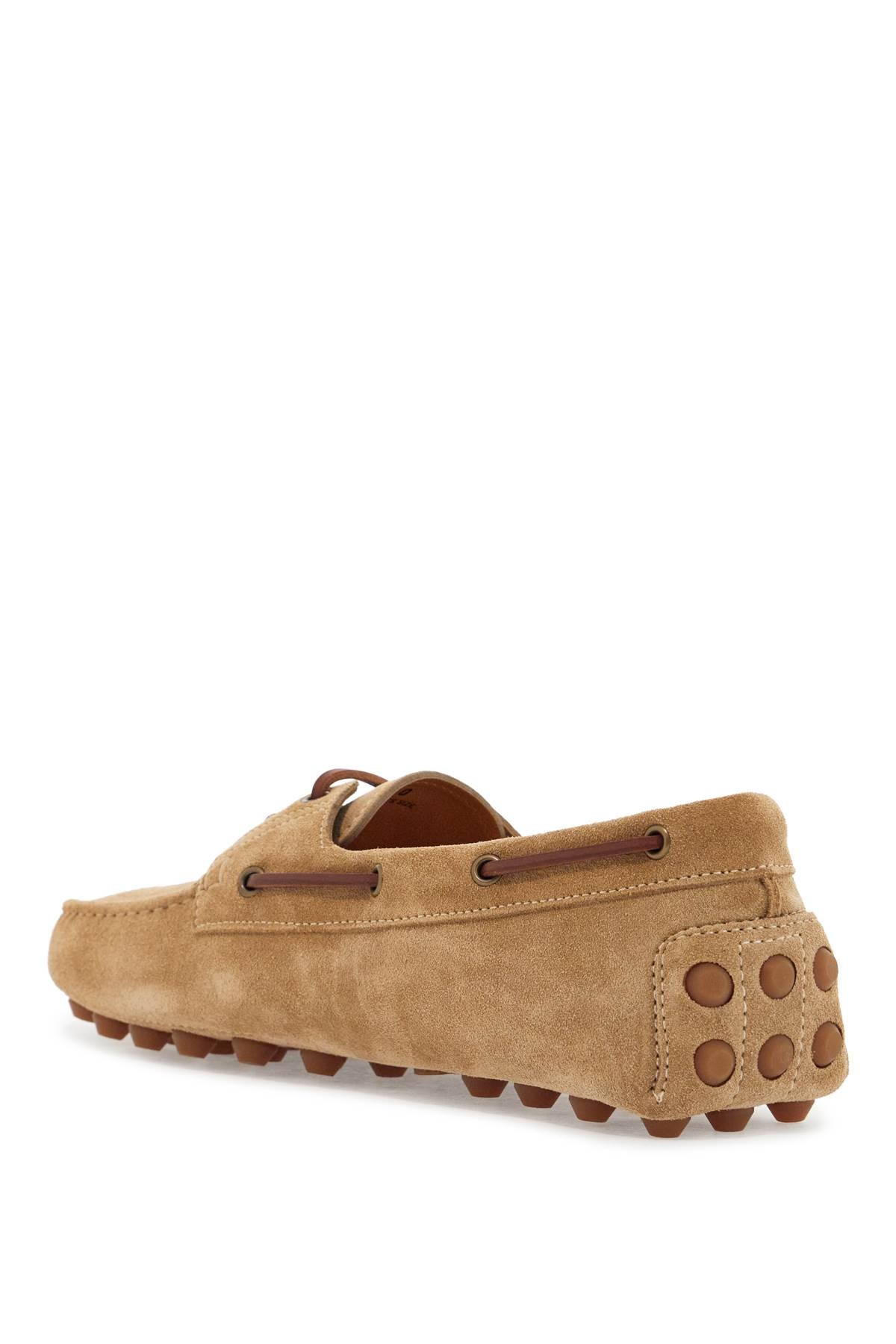 Tod'S Suede Biscuit Leather Loafers