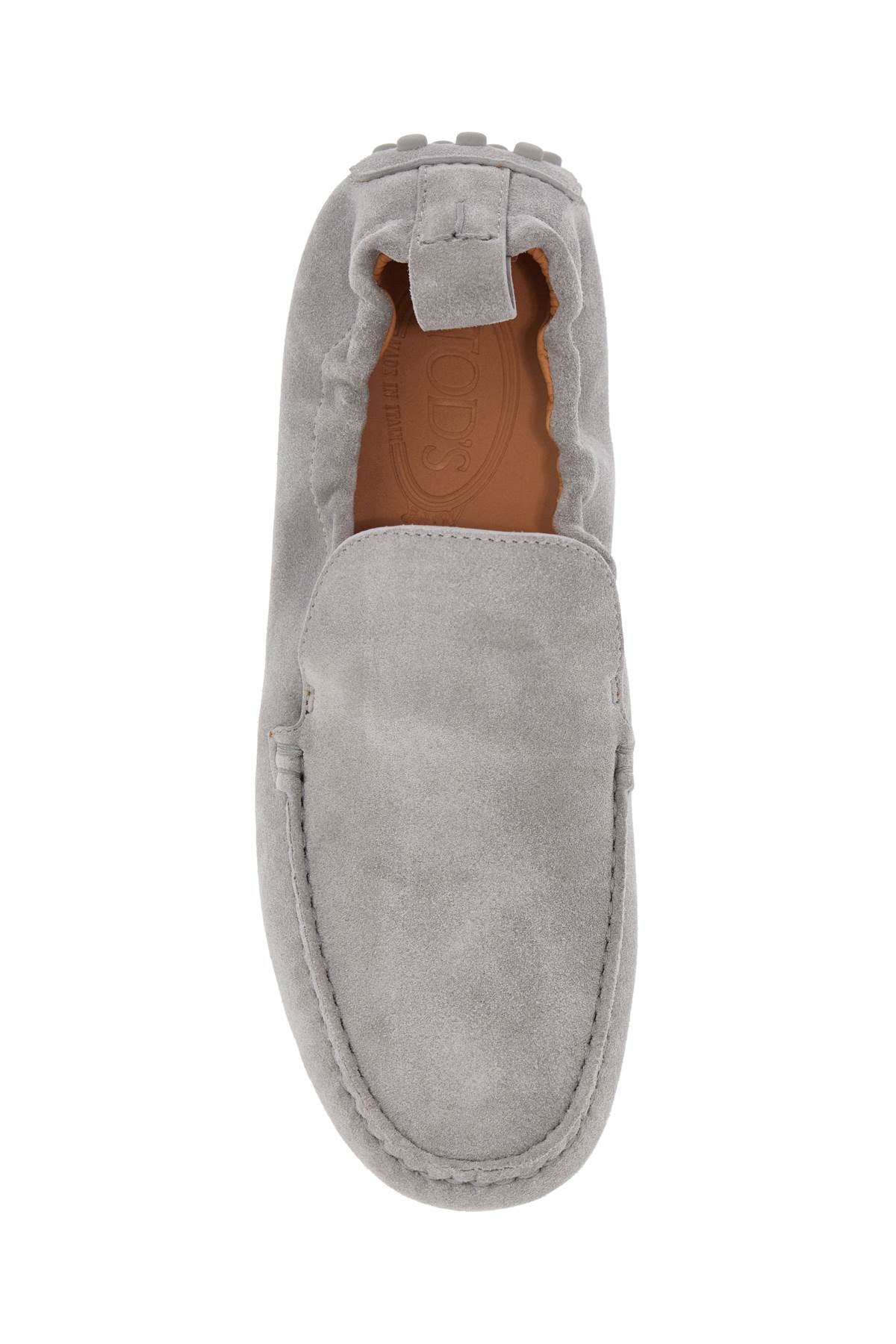 Tod'S Gommino Light Gray Calfskin Loafers