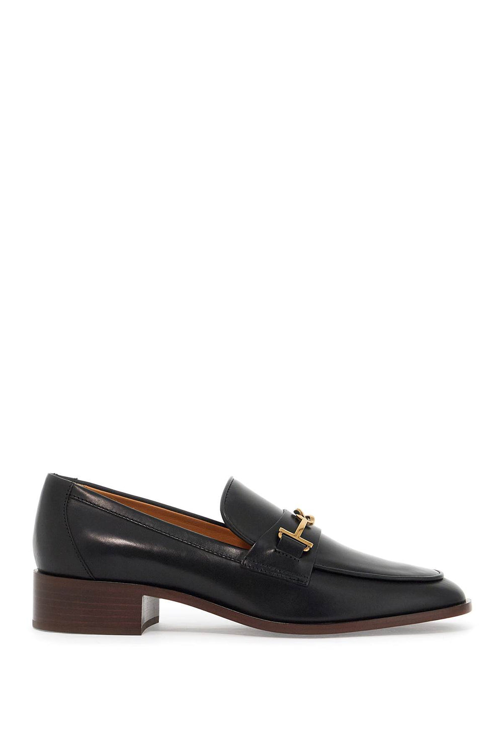 Tod's T Ring Leather Loafers