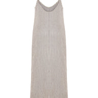 The Handloom Yaz Dress - Burgundy Stripes