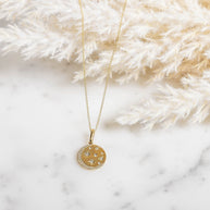 Zoe Lev 14K Diamond Celestial Necklace