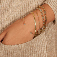 Zoe Lev 14k Gold Paper Clip Chain Bracelet