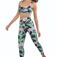 Gianine BAILEY  TROPICAL LEOPARD Activewear Sports Bra