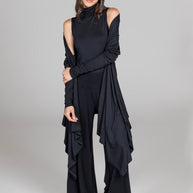 KiraGrace SLEEVELESS TURTLENECK: BLACK