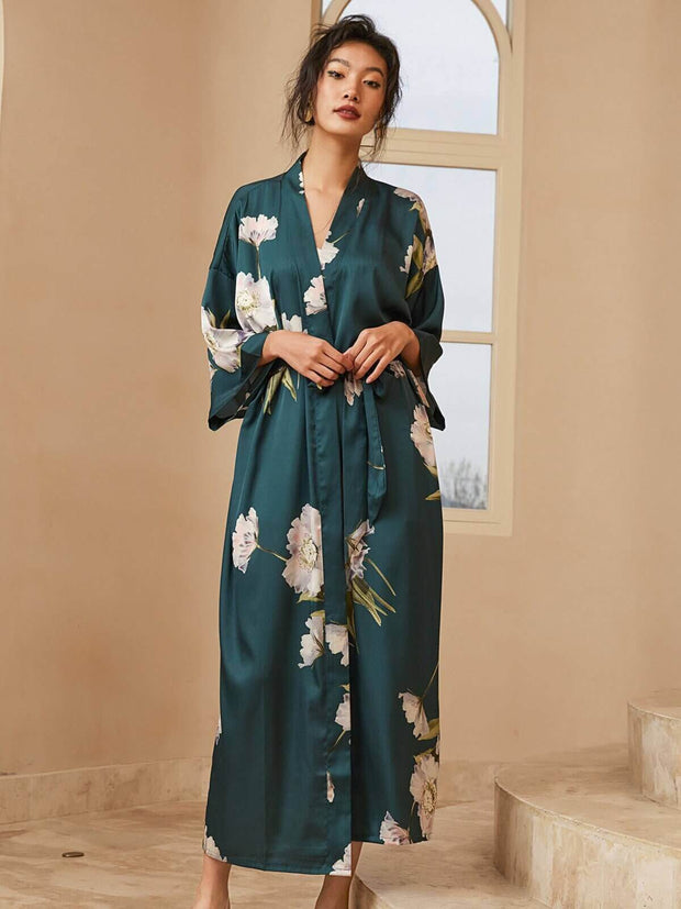 Ulivary Blooming Anemone Kimono Robe