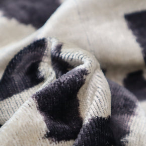 Canvello Black White Handmade 16x24 Silk Velvet Pillow, Organic Veg Dyed, Down/Feather Filled