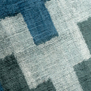 Canvello Decorative Navy Blue Gray Throw Pillow Down Filled - 16x24 In
