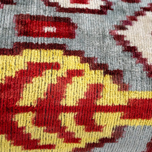 Canvello Handmade Luxury Decorative Pillow Cover & Premium Down Feather Insert Super Soft Velvet Silk Throw Cushion Gray Red Blue 16x24 In