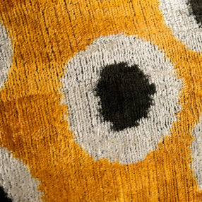Canvello Handmade Polka Dot Velvet Throw Pillow In Mustard Yellow - Perfect For Modern And Eclectic Decor | 16 X 24 In